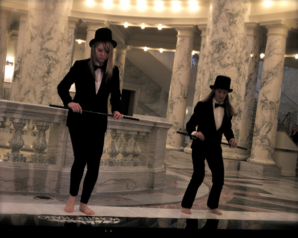 Dancer on Floor Piano